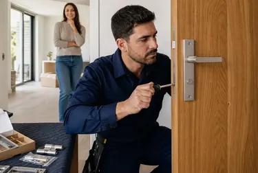 Chaveiro instalando fechadura em Planaltina.